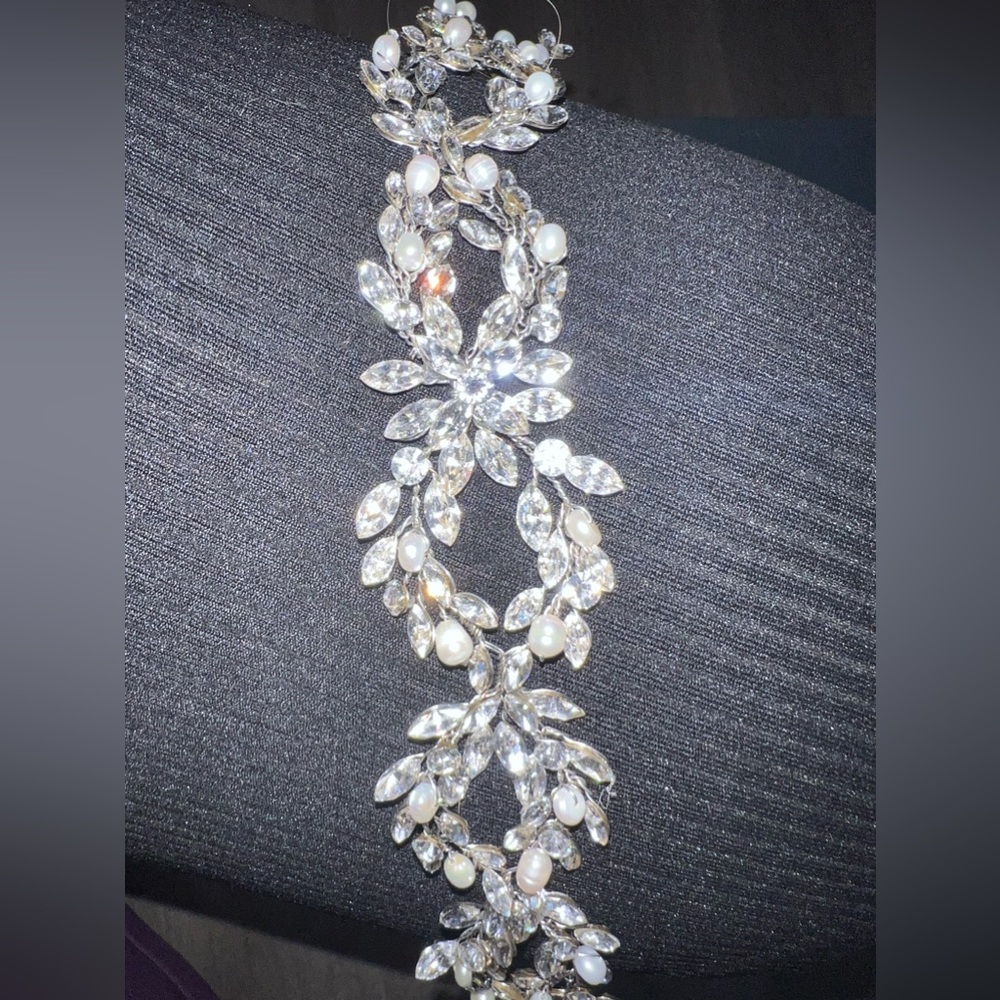 Bridal Styles Pearl and Crystal Headpiece